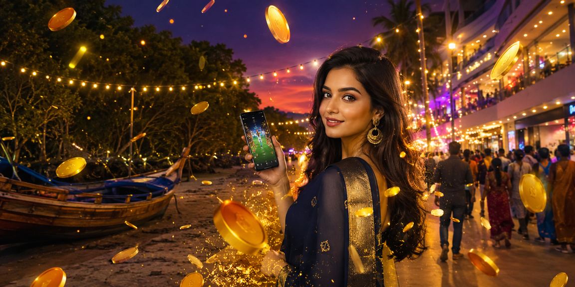 সুন্দরবন এলাকায় ক্রিকেট বেটিং এবং লাইটড মাঠের দৃশ্য